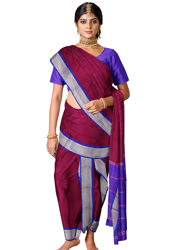 Soft Silk Vidya Border 6 yards Sarees