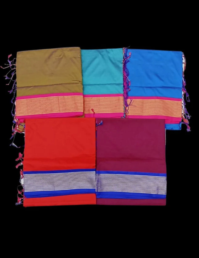 Soft Silk Vidya Border 6 yards Sarees